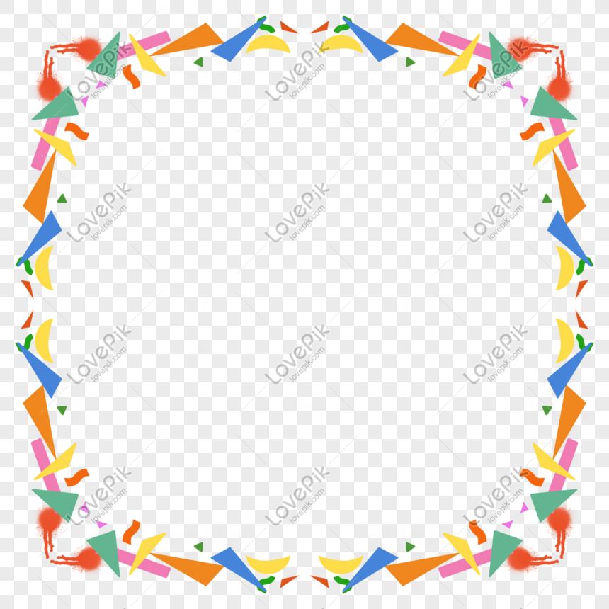 colored geometric border png image picture free download 401306614 lovepik com colored geometric border png