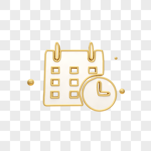 Gold Icon Date And Time PNG Images & PSDs for Download