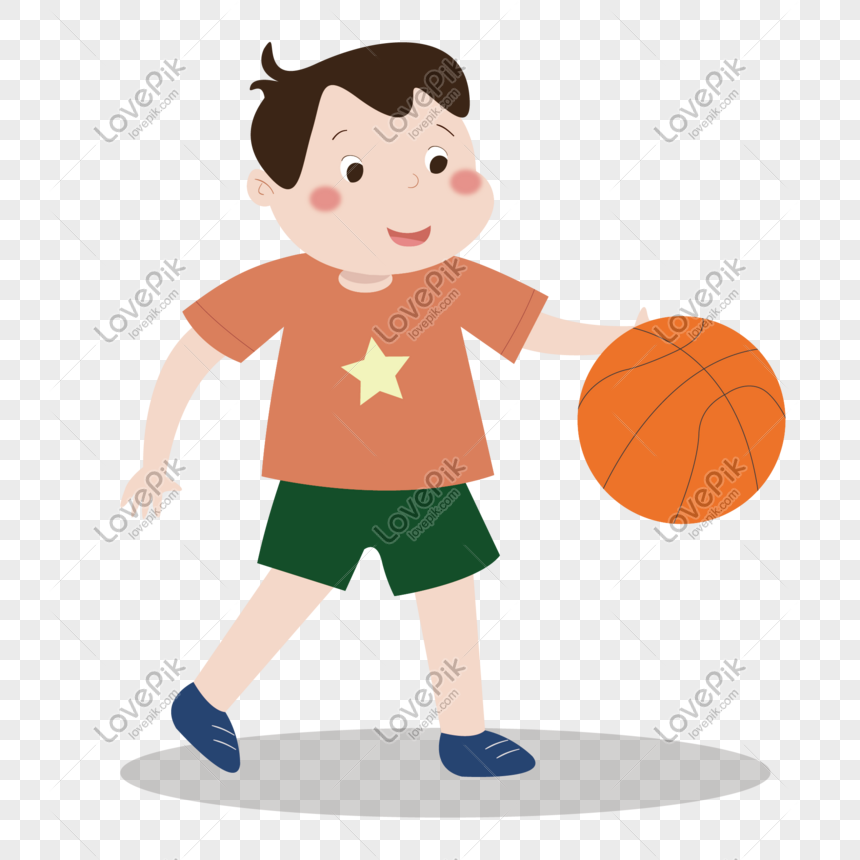 Childrens day little boy playing ball vector material png image_picture