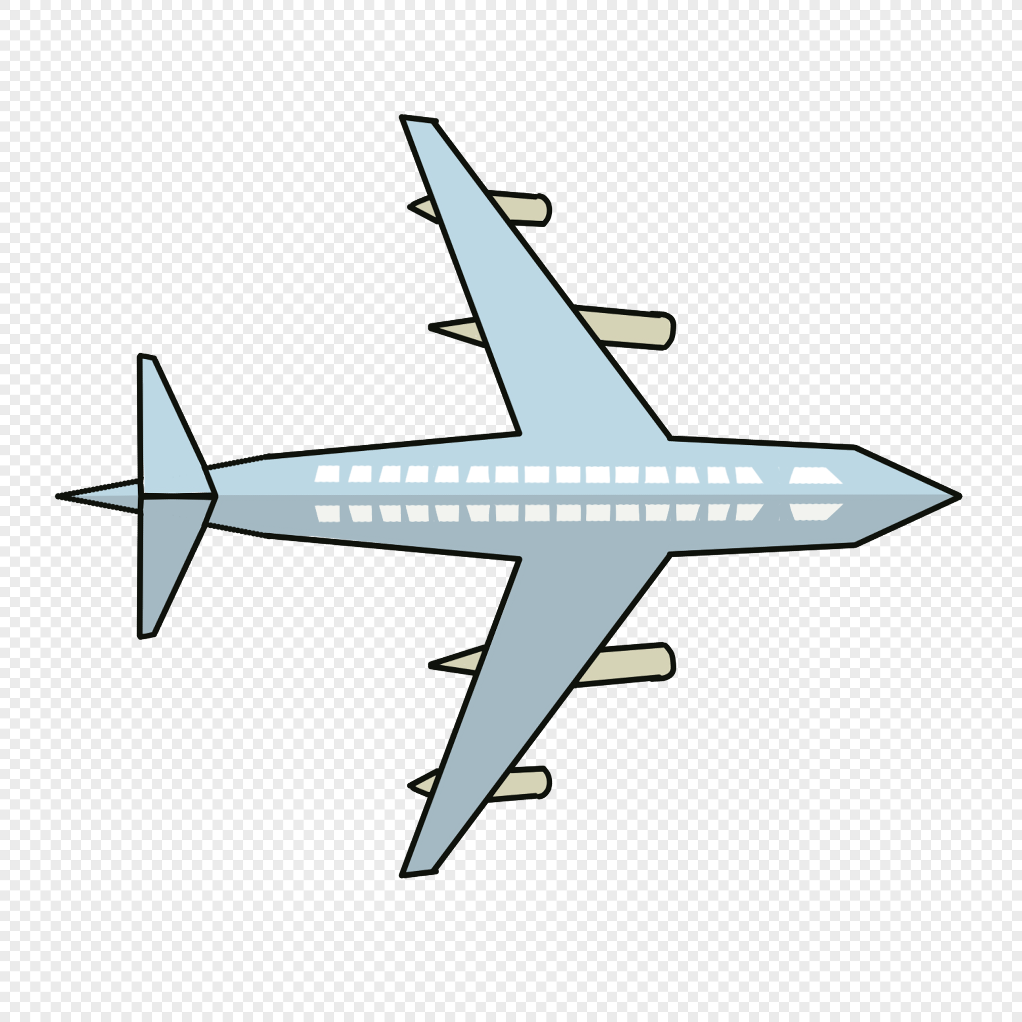 Симметричный самолет рисунок