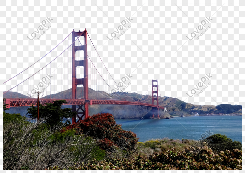 San Francisco Golden Gate Bridge PNG Picture And Clipart Image For Free  Download - Lovepik | 401316775