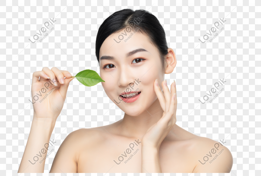 Green Natural Female Skin Care PNG Transparent And Clipart Image For ...