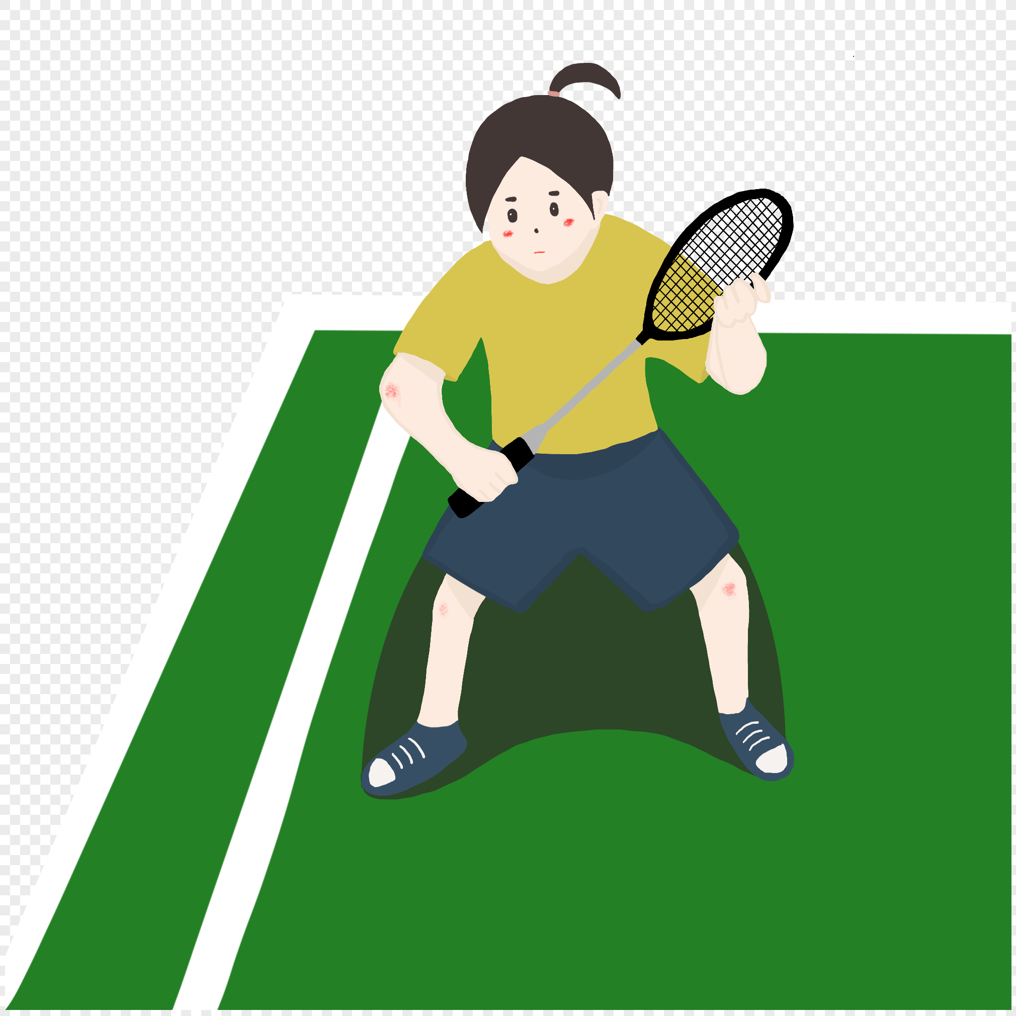 运动女孩打羽毛球设计图__广告设计_广告设计_设计图库_昵图网nipic.com