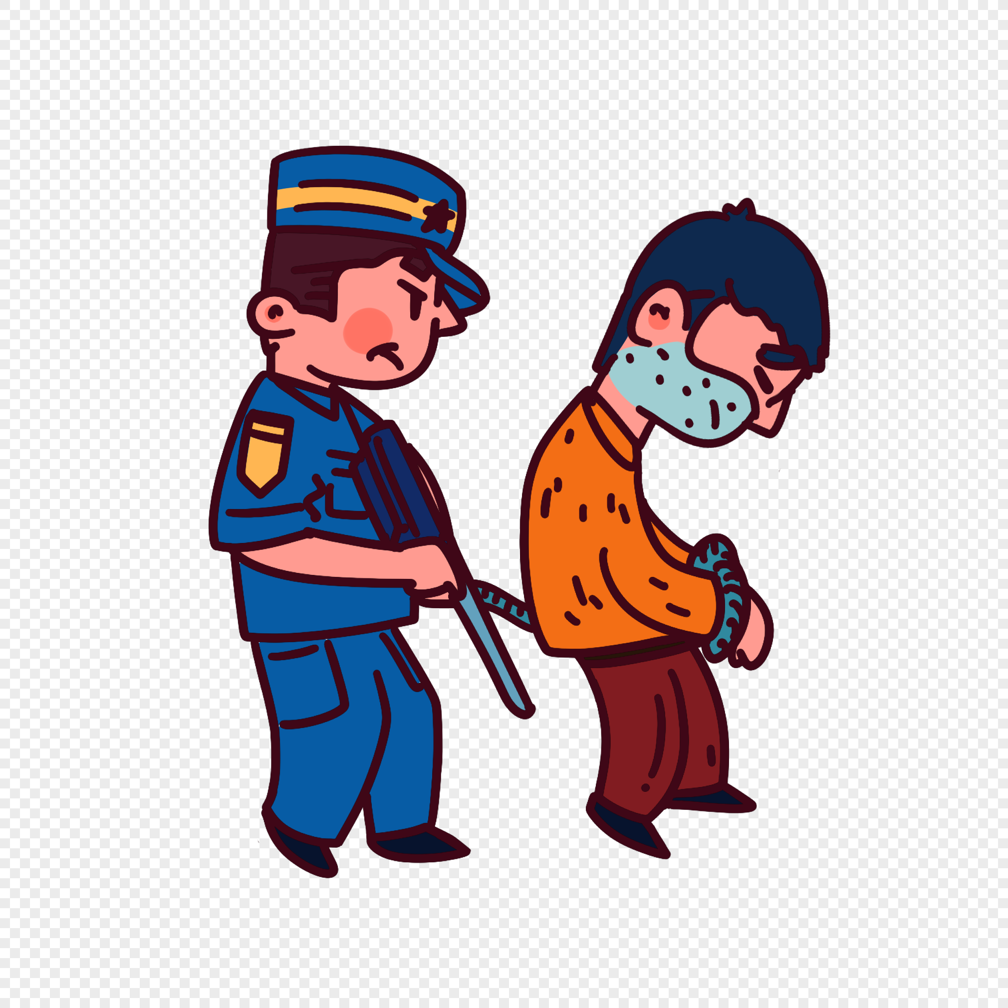 Креативный рисунок правоохранительных органов