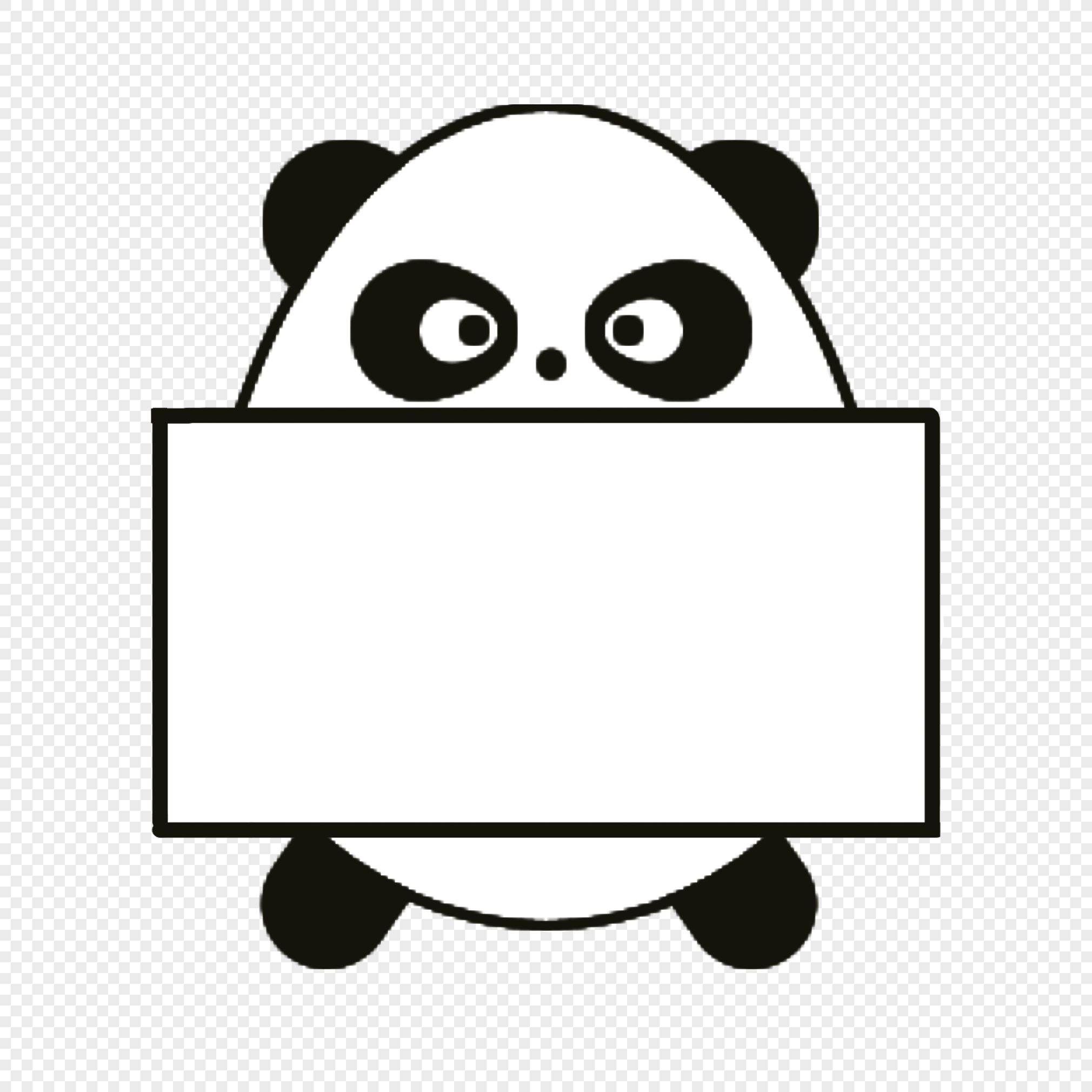 Cute Anumal Bordr / Frame With Panda. Royalty Free SVG, Cliparts, Vectors,  and Stock Illustration. Image 38908528.