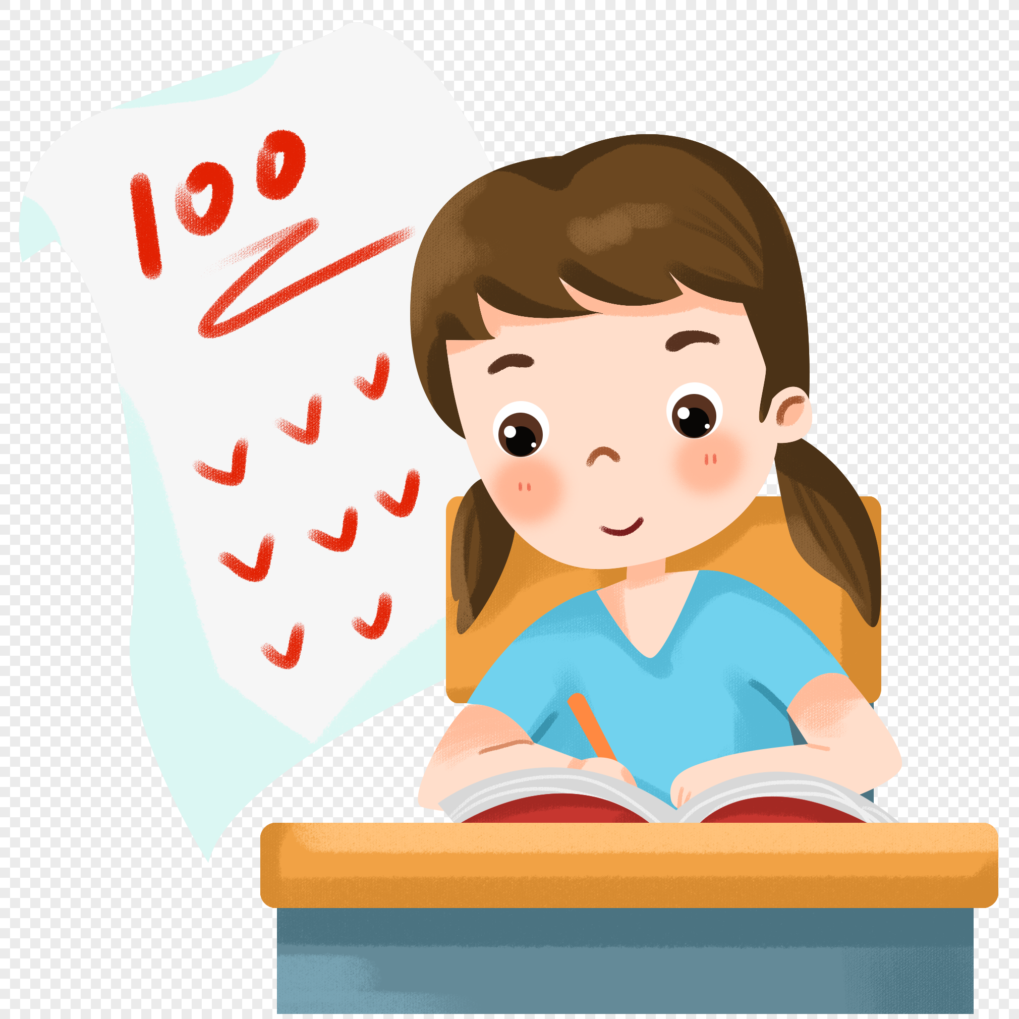 Exam Preparation Cartoon Images, HD Pictures For Free Vectors Download -  