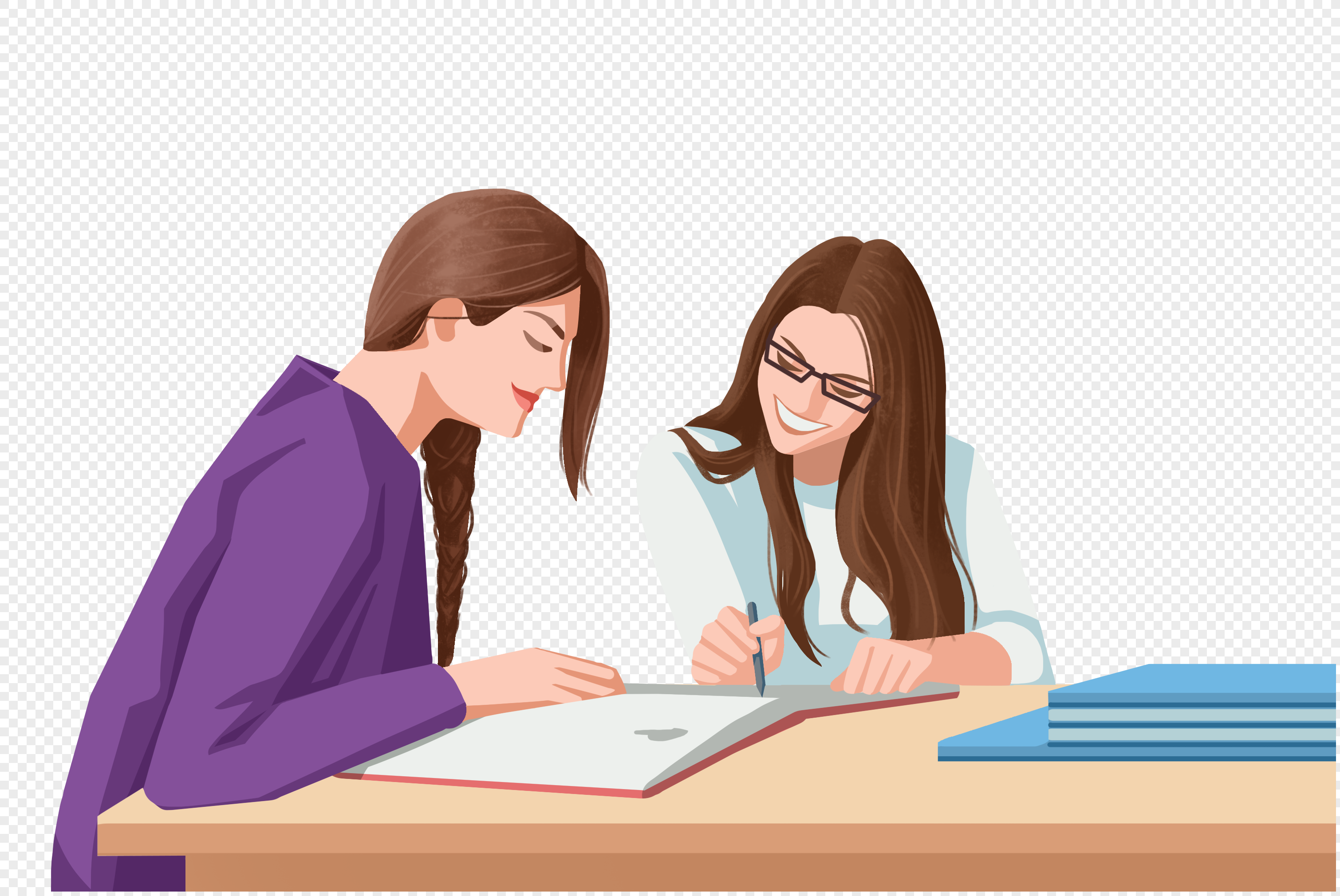 Students Studying PNG Images With Transparent Background | Free Download On  Lovepik