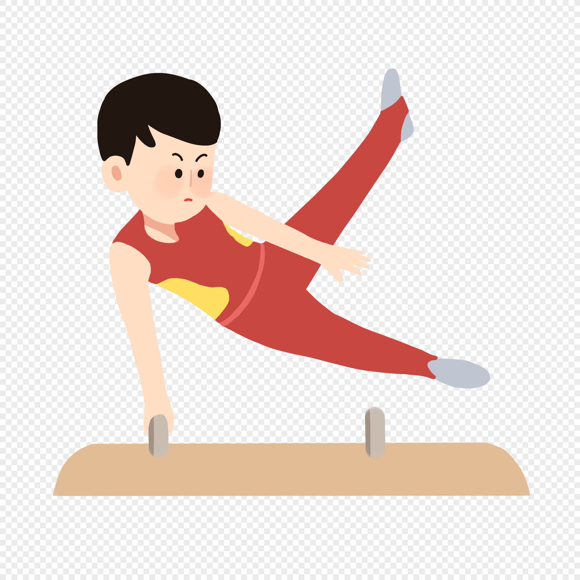 Gymnastic Cartoon PNG Transparent Background And Clipart Image For Free  Download - Lovepik | 401334710