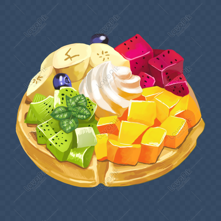 fruit waffles png image picture free download 401339157 lovepik com fruit waffles png image picture free