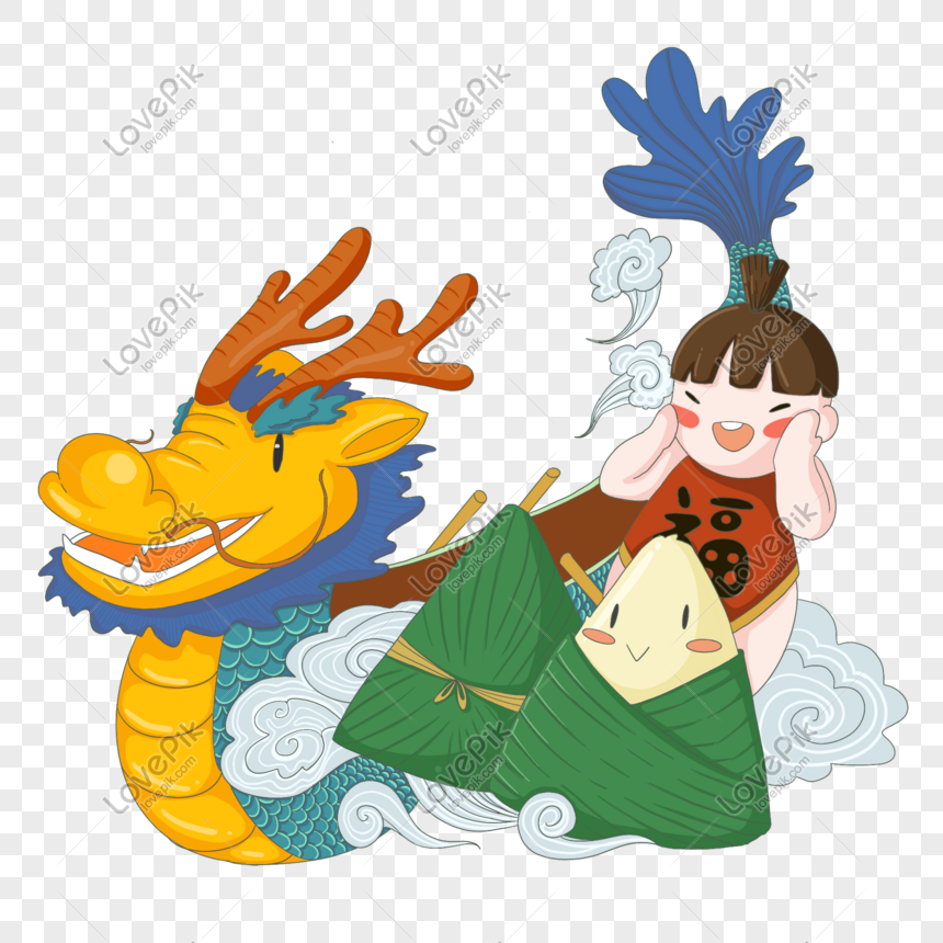 Happy Dragon Boat Festival Png Image Psd File Free Download Lovepik 401341079