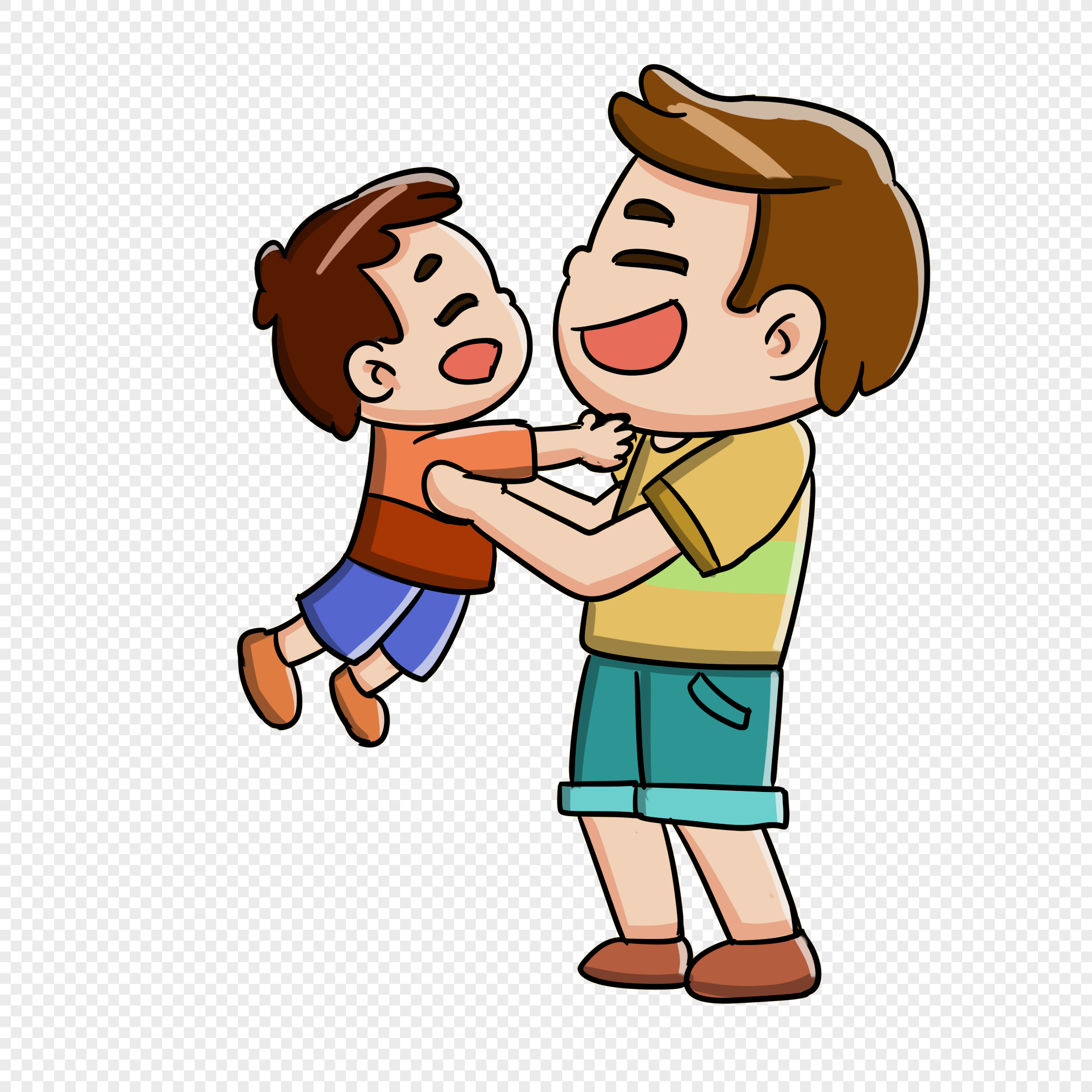 Father And Son PNG Transparent Background And Clipart Image For Free ...