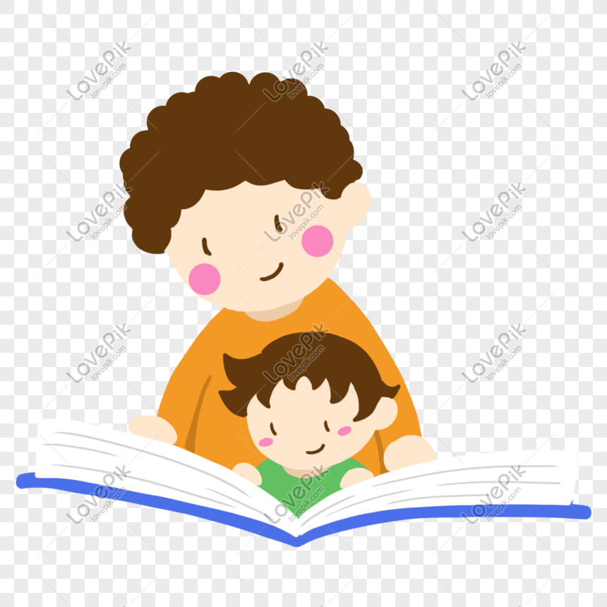 Parent Child Reading Png Image Psd File Free Download Lovepik