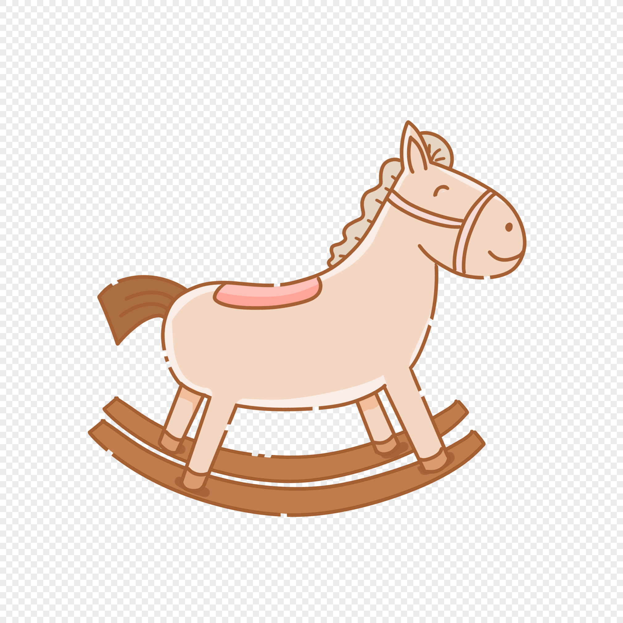 Рисунок деревянной лошади