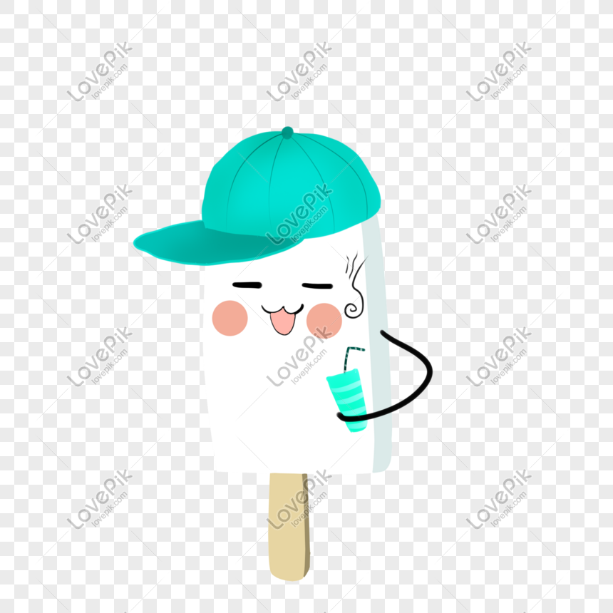 Ice Cream Wearing A Hat Png Image Picture Free Download Lovepik Com