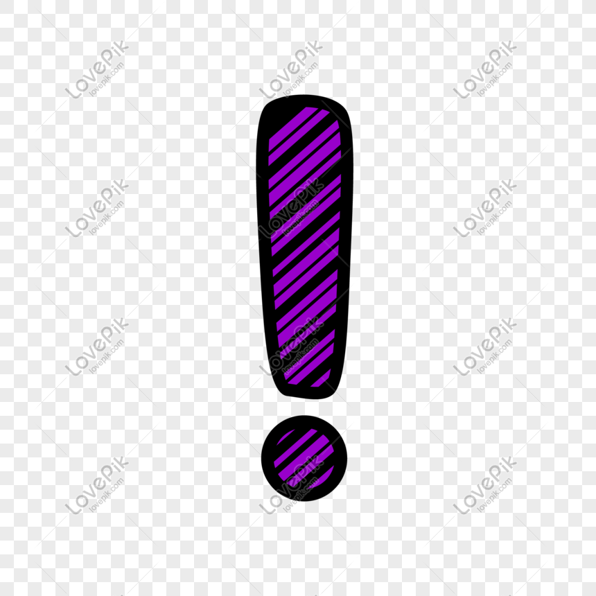 Purple Exclamation Mark, Creative Exclamation Mark, Exclamation Mark ...