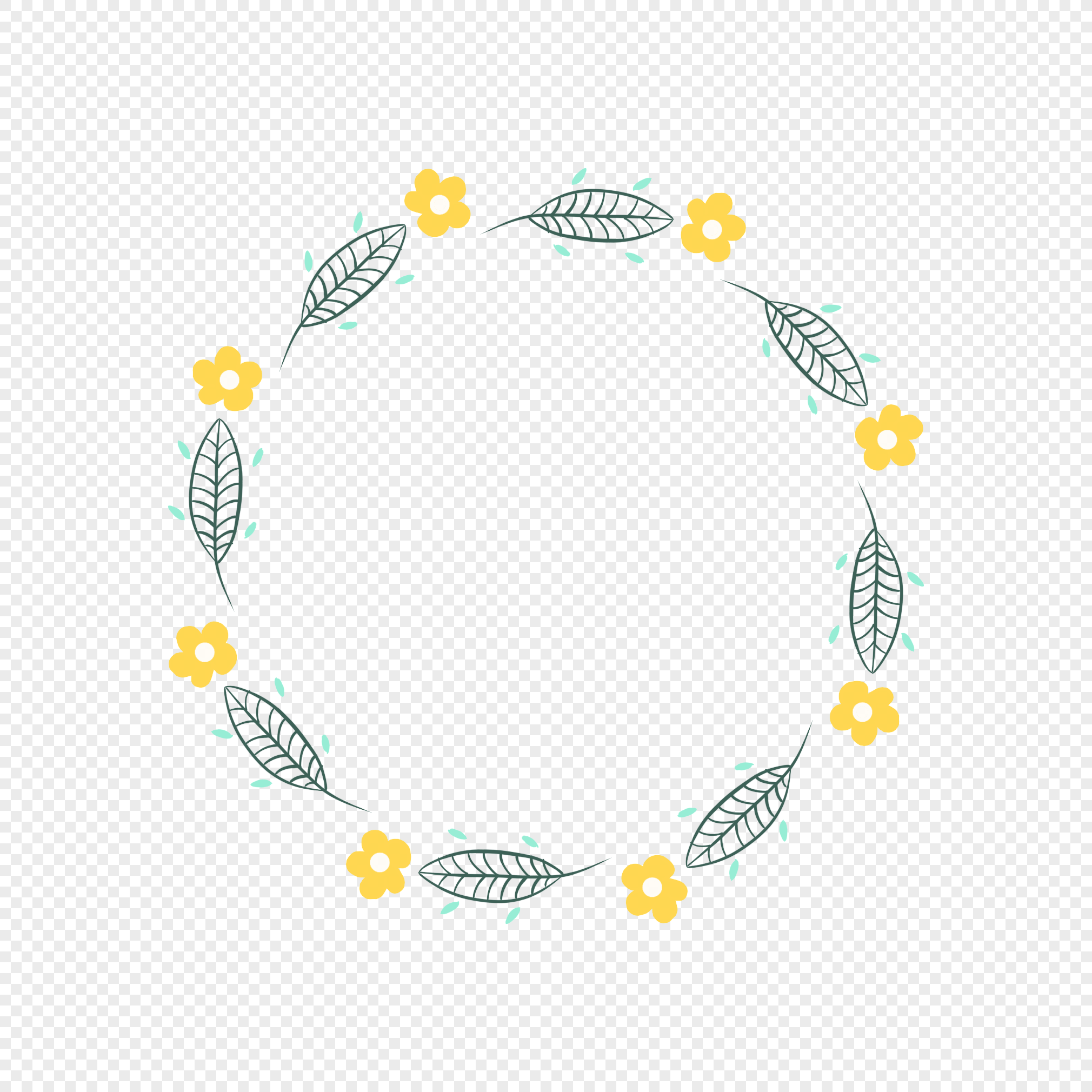 Wreath Border PNG Image And Clipart Image For Free Download - Lovepik ...