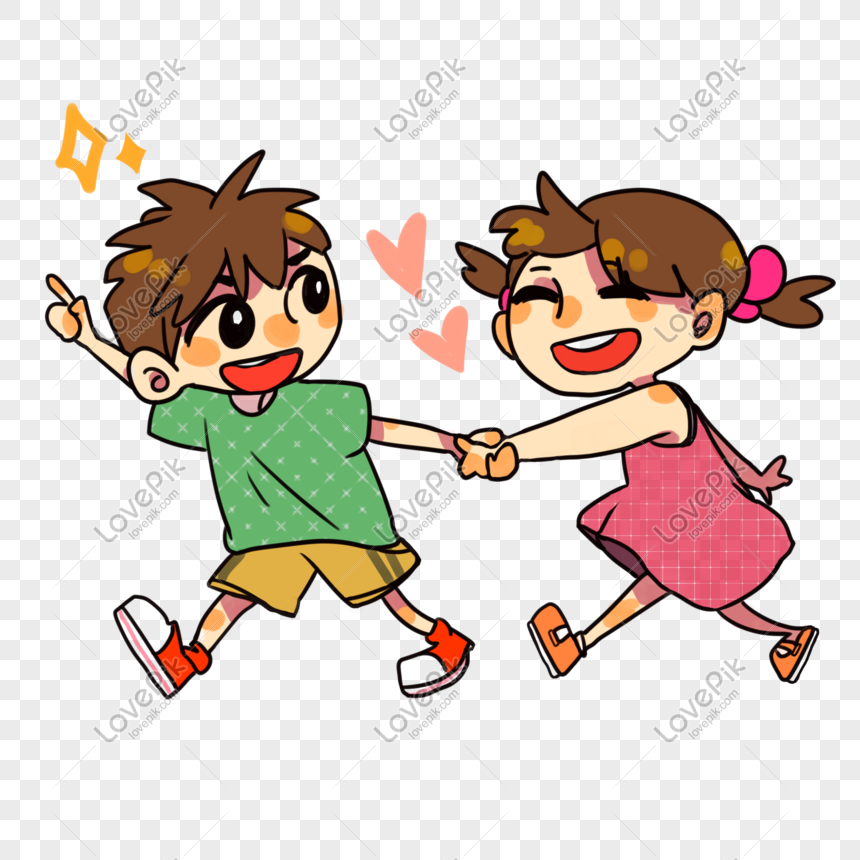 Boy Girl Holding Hands Png Image Psd File Free Download Lovepik