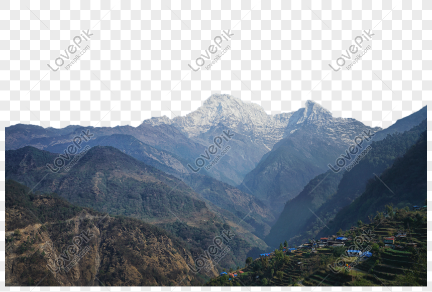 Nepal Mendaki Pemandangan Pemandangan Gunung Png Grafik Gambar Unduh Gratis Lovepik