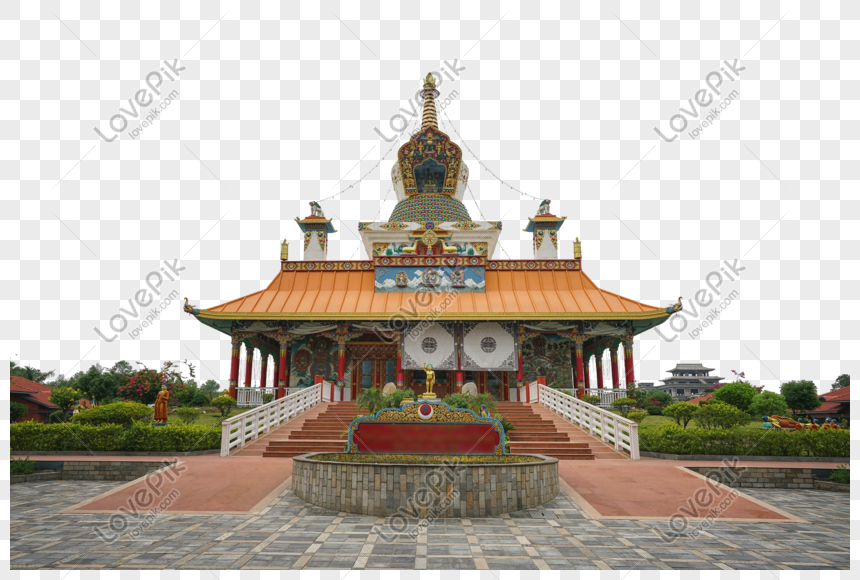 Kuil Buddha Nepal Lumbini Png Grafik Gambar Unduh Gratis Lovepik