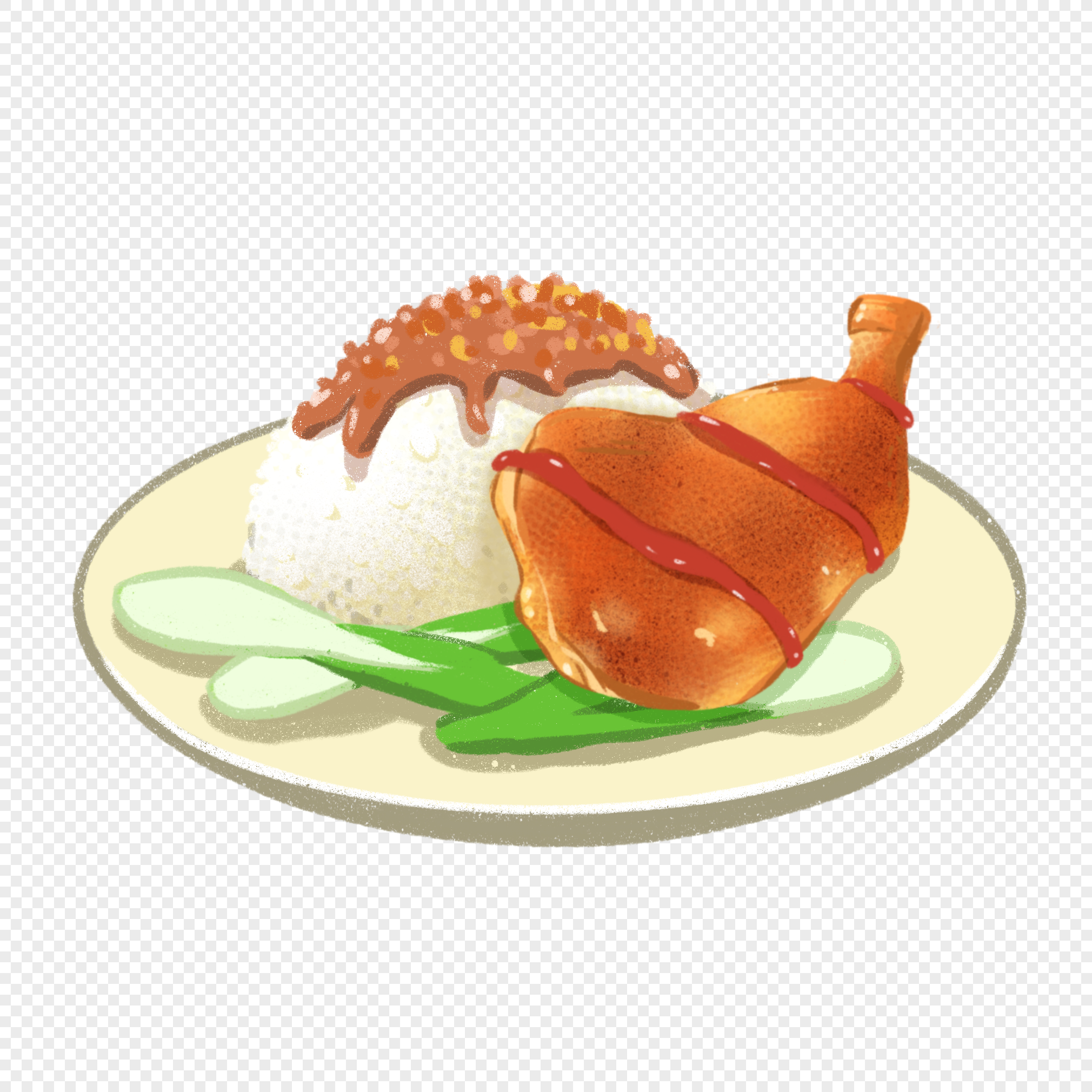 Chicken Rice PNG Images With Transparent Background | Free Download On  Lovepik