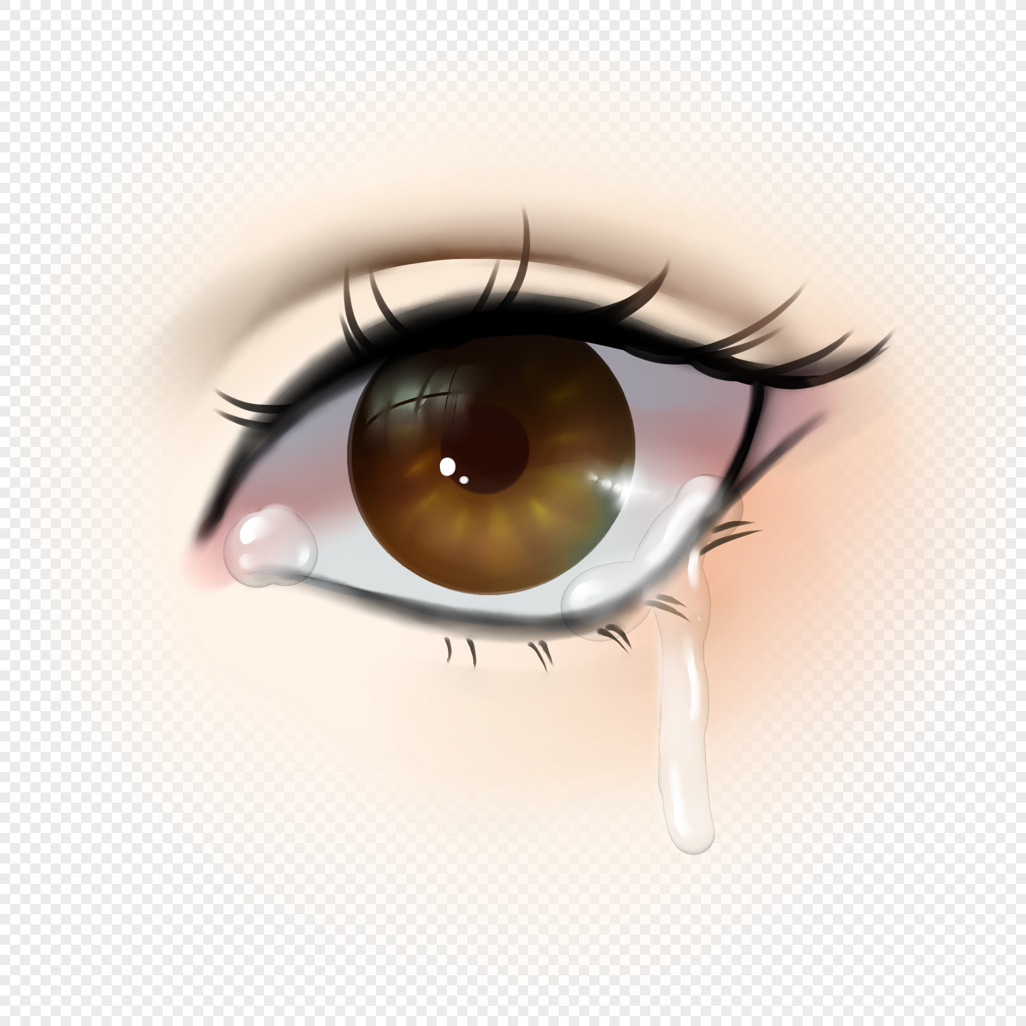 How to Draw Eyes with Tears Easy to Learn Step by Step - YouTube