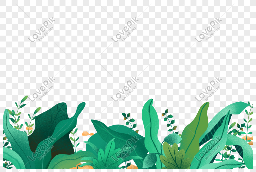 Hand Drawn Herb Green Planting Materials PNG Picture And Clipart Image ...