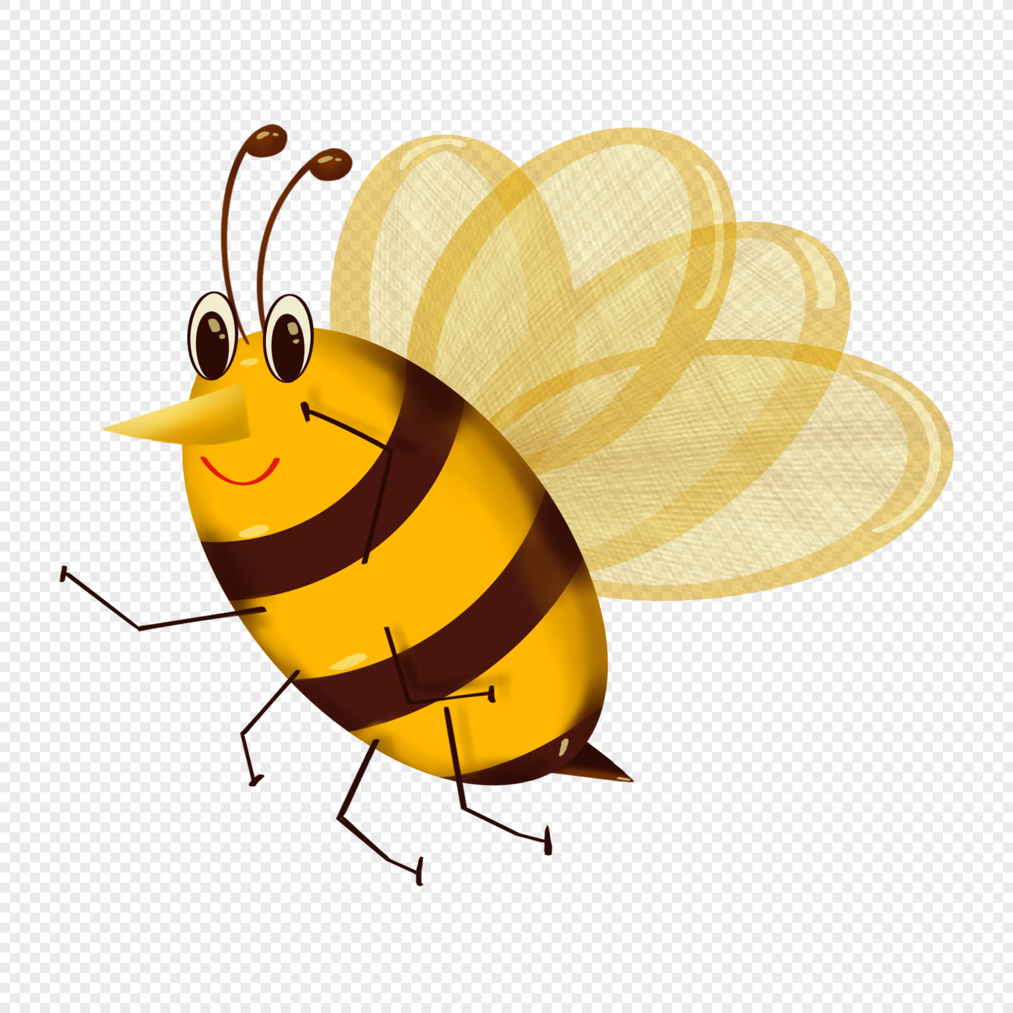 Gambar Tangan Lebah Serangga Kartun  PNG grafik gambar 