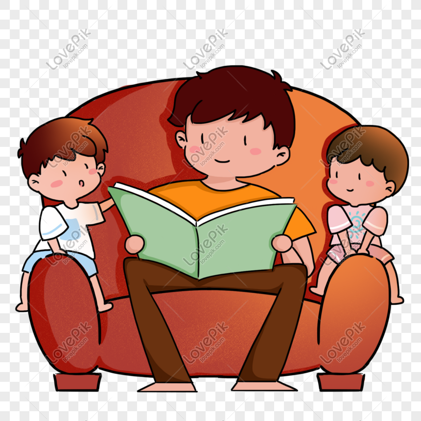 Padre E Hijo Leyendo Libros Imagenes De Graficos Png Gratis Lovepik