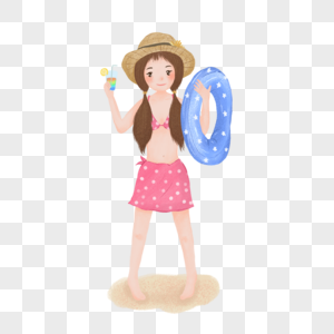 Girl Beach PNG Images With Transparent Background | Free Download On ...