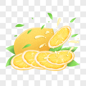 ilustrasi lemon  buah segar musim panas PNG grafik gambar  