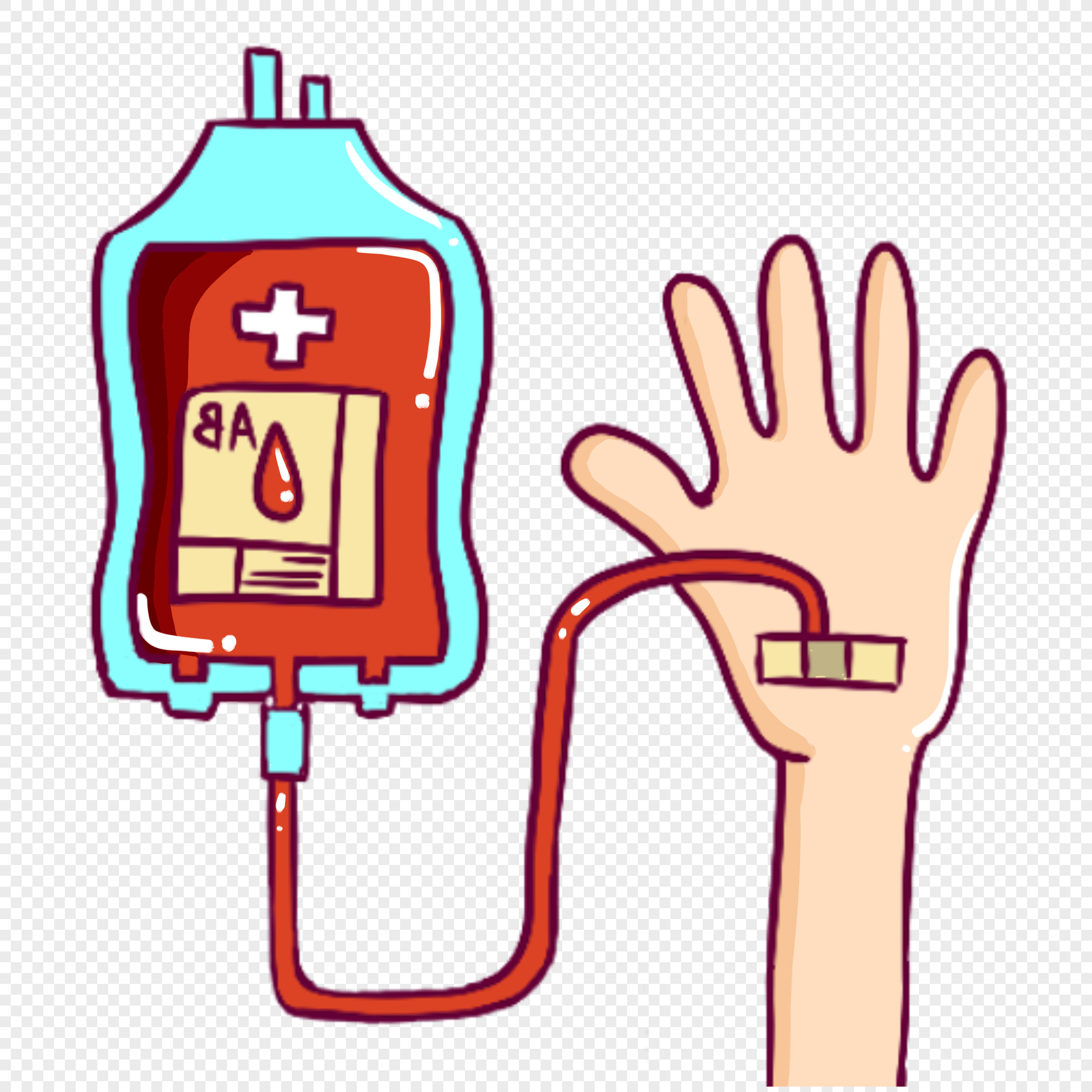 Донор крови иллюстрация вектор