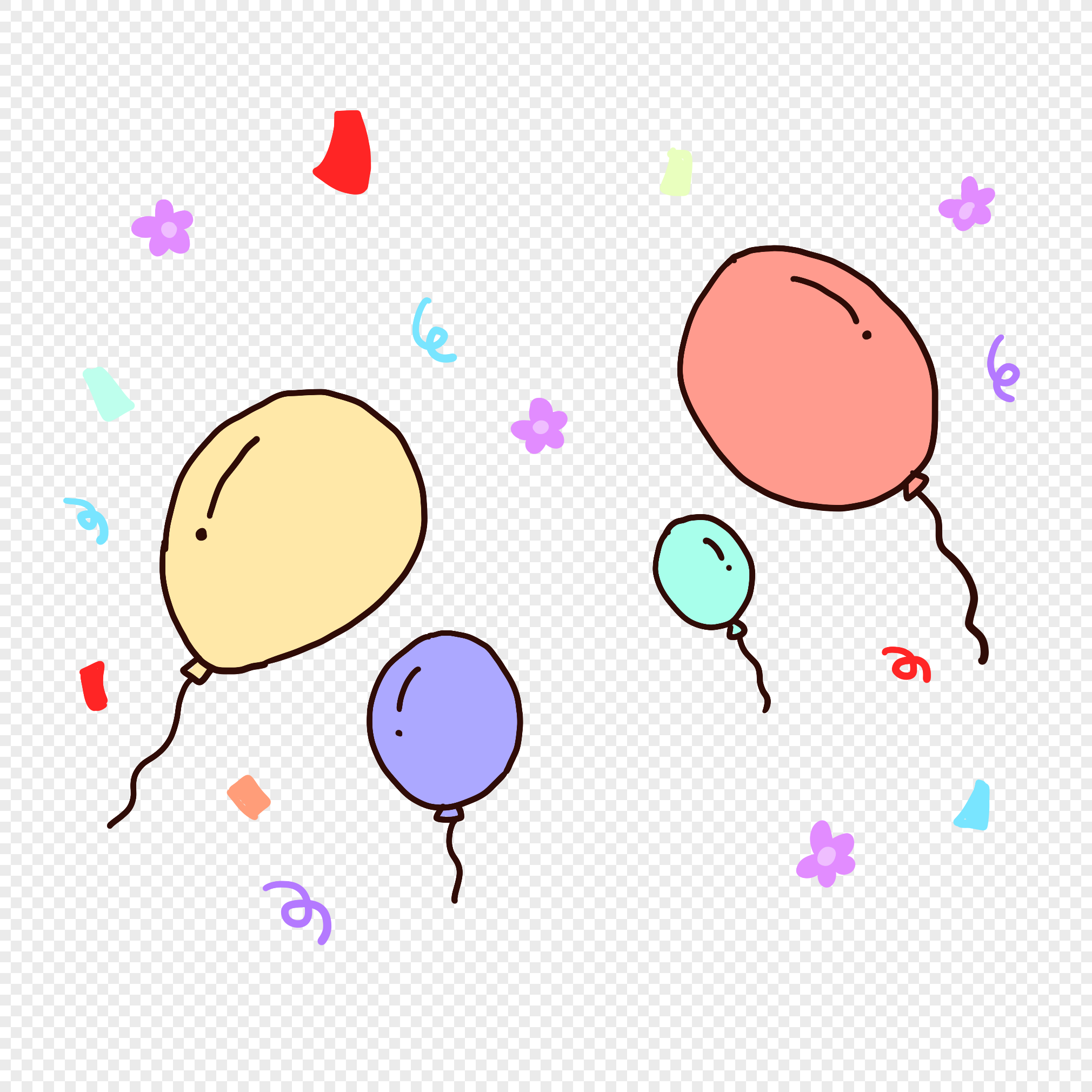 Cartoon Balloons PNG Images With Transparent Background | Free Download On  Lovepik