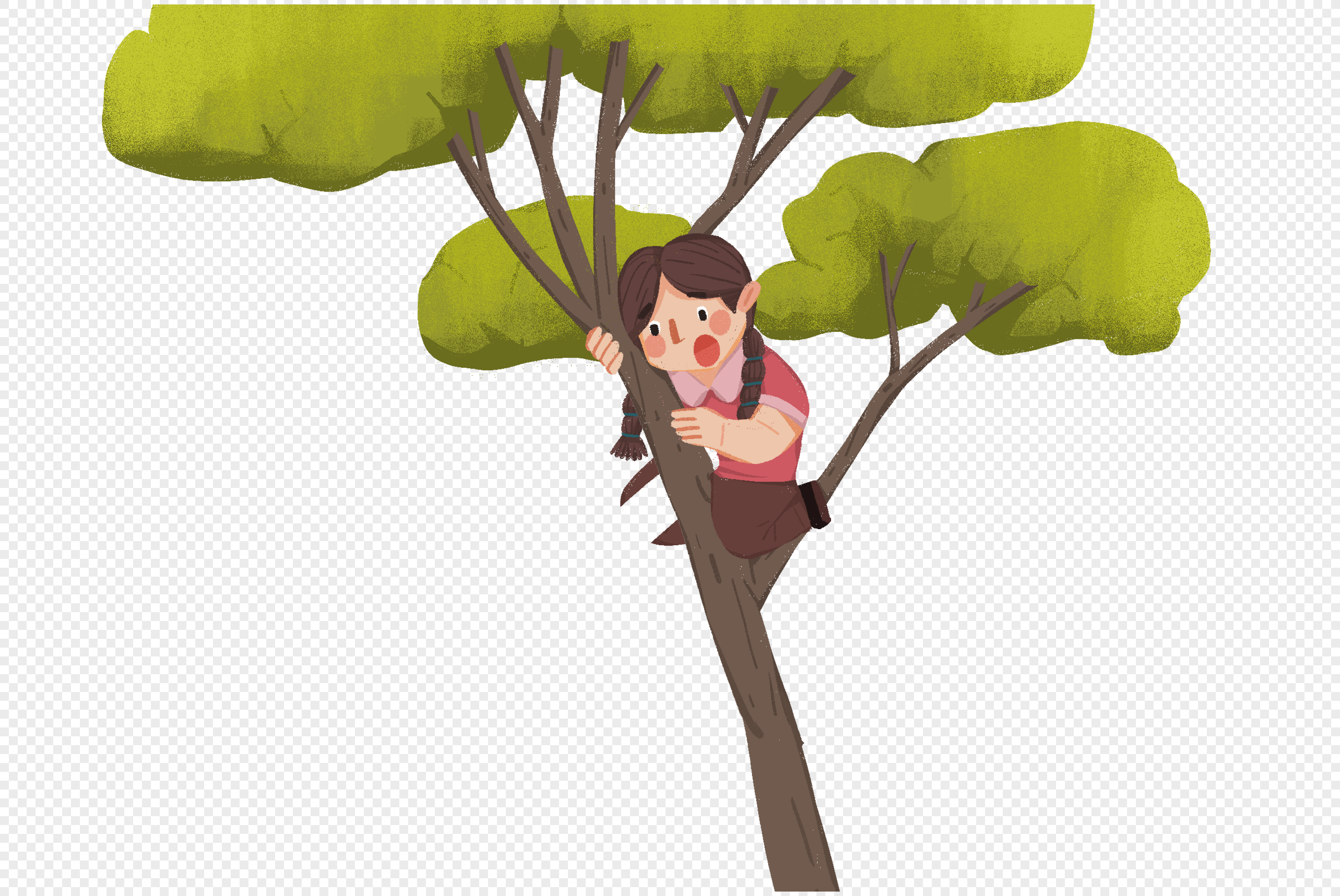 Can you climb a tree. Девочка сидит на дереве. Мультяшка залез на дерево. Девочка сидит на дереве рисунок. Дети лазают по деревьям.