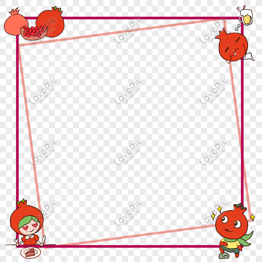 Pomegranate Border Free PNG And Clipart Image For Free Download ...