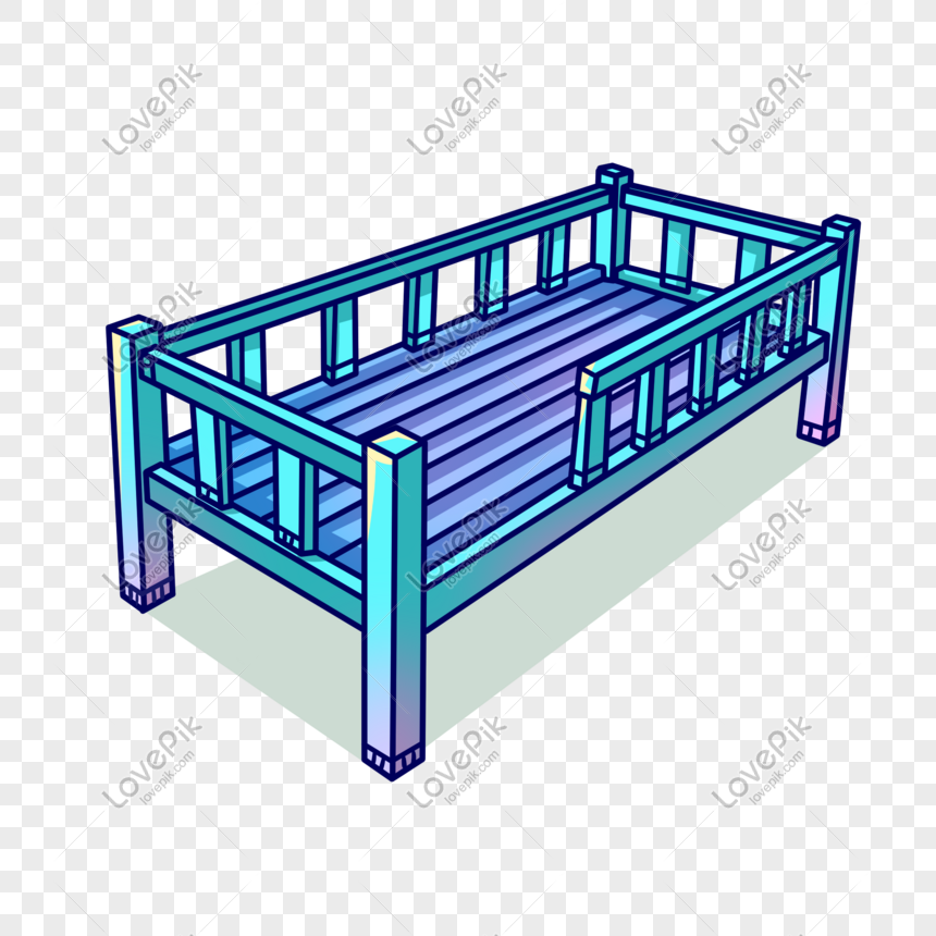 A Blue Cartoon Bed PNG Transparent Image And Clipart Image For Free  Download - Lovepik | 401412577