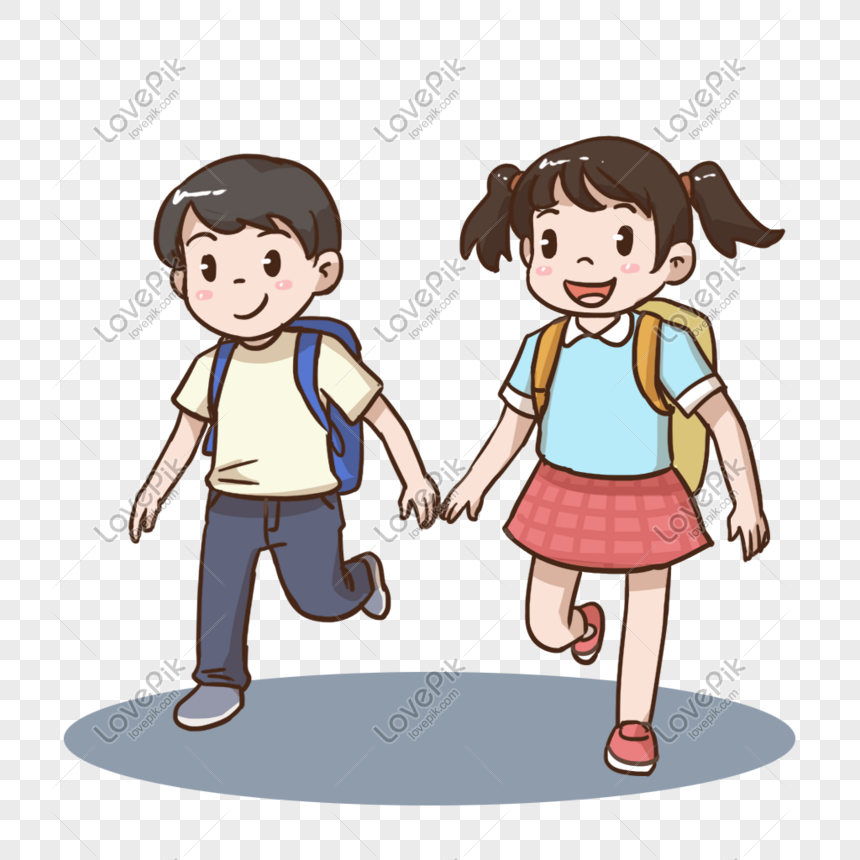 Going To School Together Png Image Picture Free Download Lovepik Com