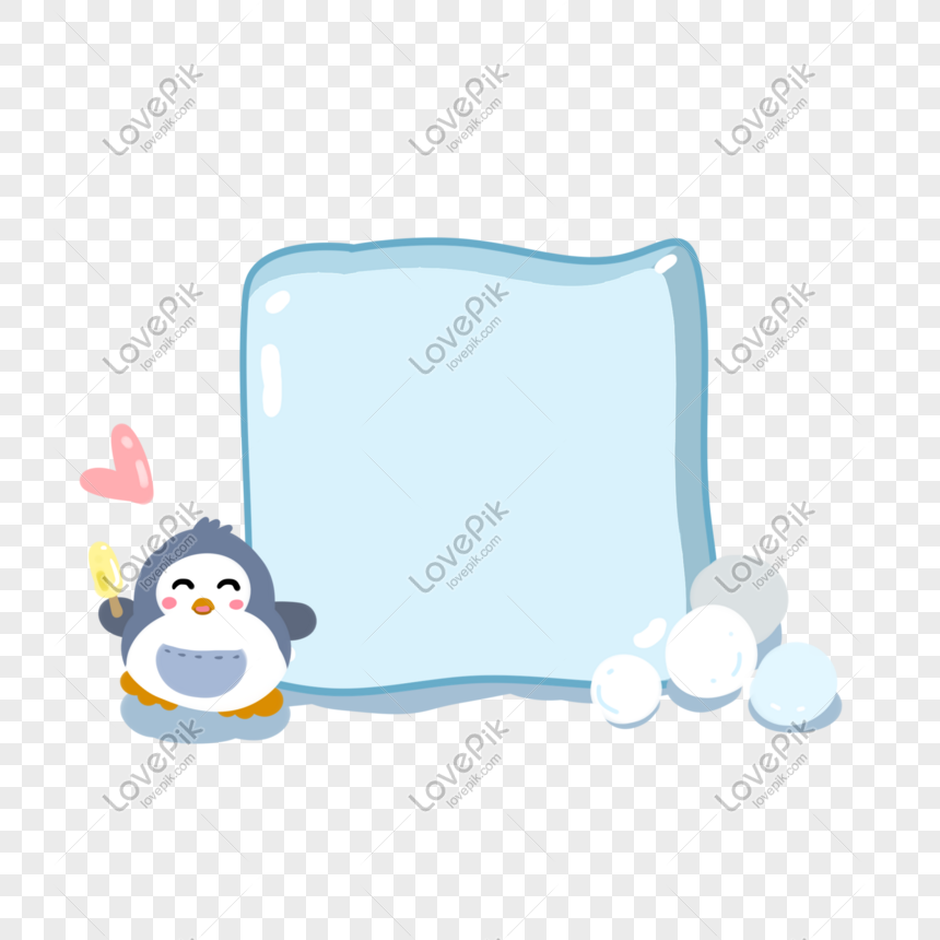 アイスキャンディーボーダーを食べる南極の小さなペンギンイメージ グラフィックス Id Prf画像フォーマットpsd Jp Lovepik Com