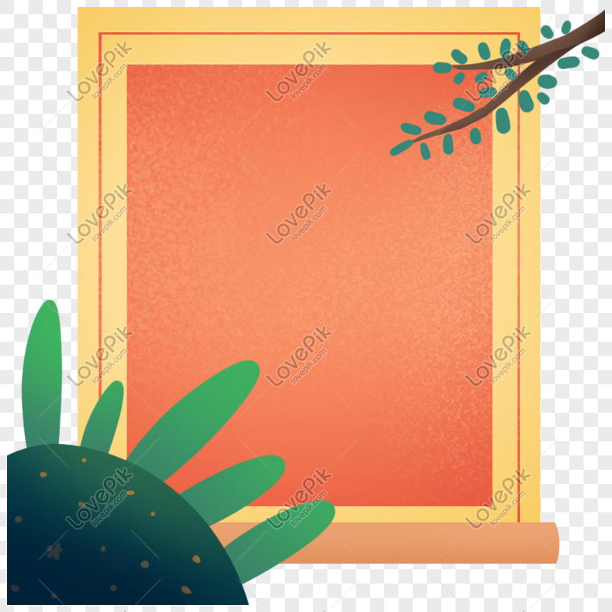 Orange Border PNG Transparent Background And Clipart Image For Free ...