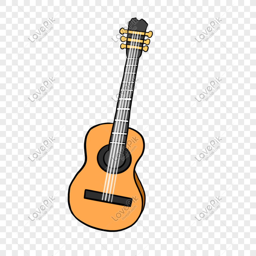 Guitarra De Instrumentos Musicales De Dibujos Animados PNG Imágenes Gratis  - Lovepik