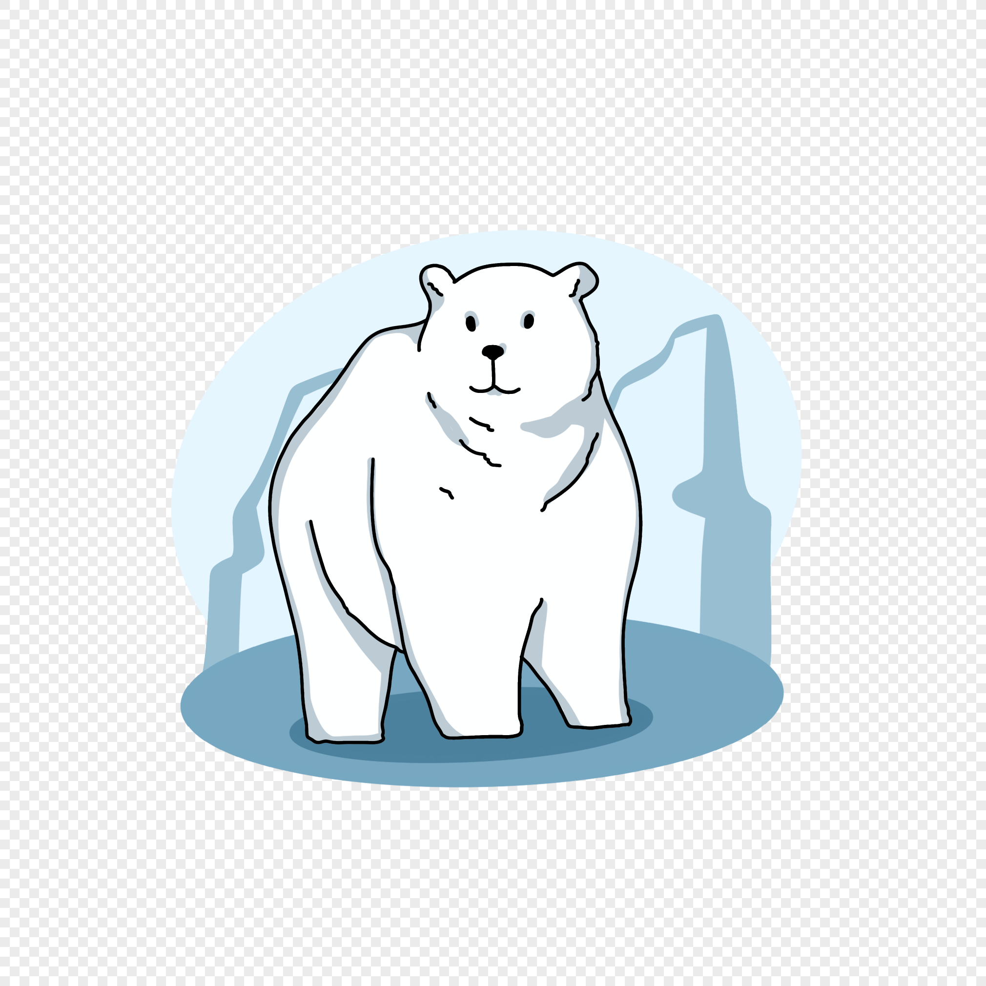 Cartoon Polar Bear PNG Images With Transparent Background | Free Download  On Lovepik