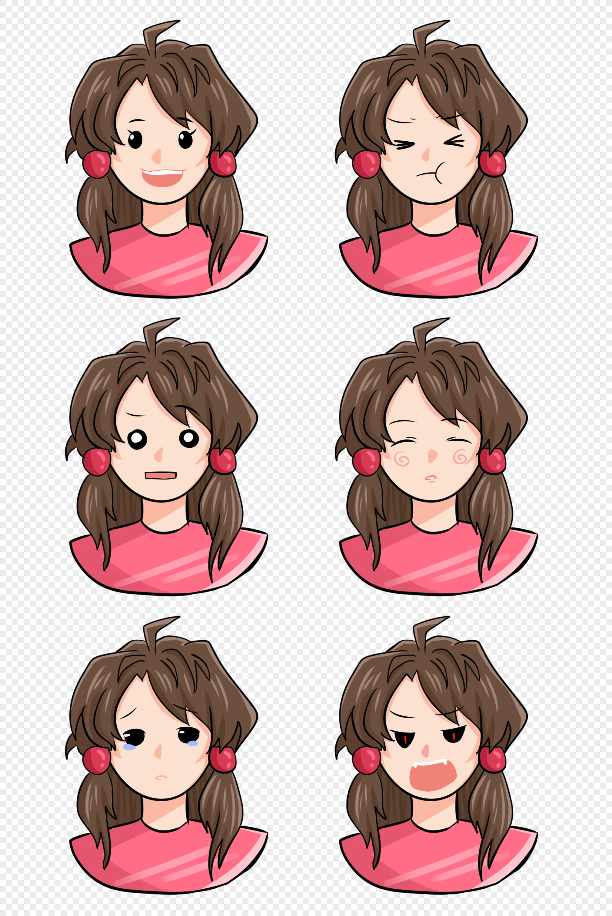 Cartoon Girls Expressions Pack Images, HD Pictures For Free Vectors ...