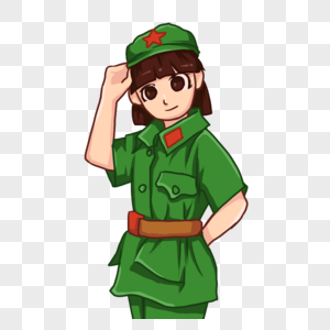 Labor Day Cute Girl Firefighter Uniform Q Edition Cartoon PNG 