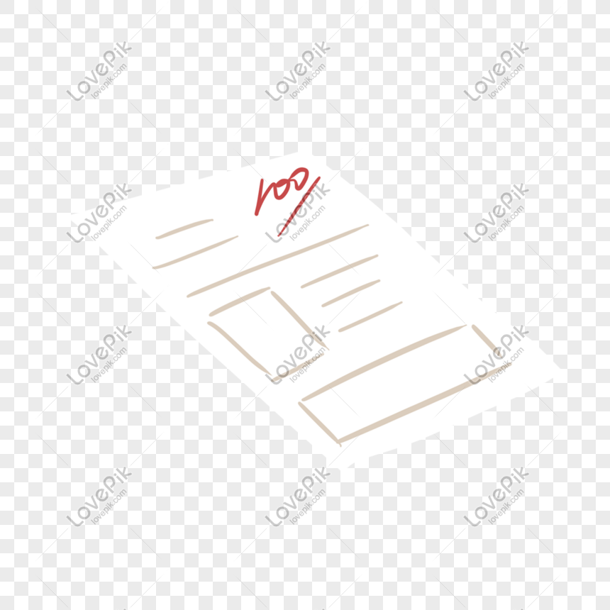 Test Paper 100 Points Cartoon Free PNG And Clipart Image For Free Download  - Lovepik | 401429229