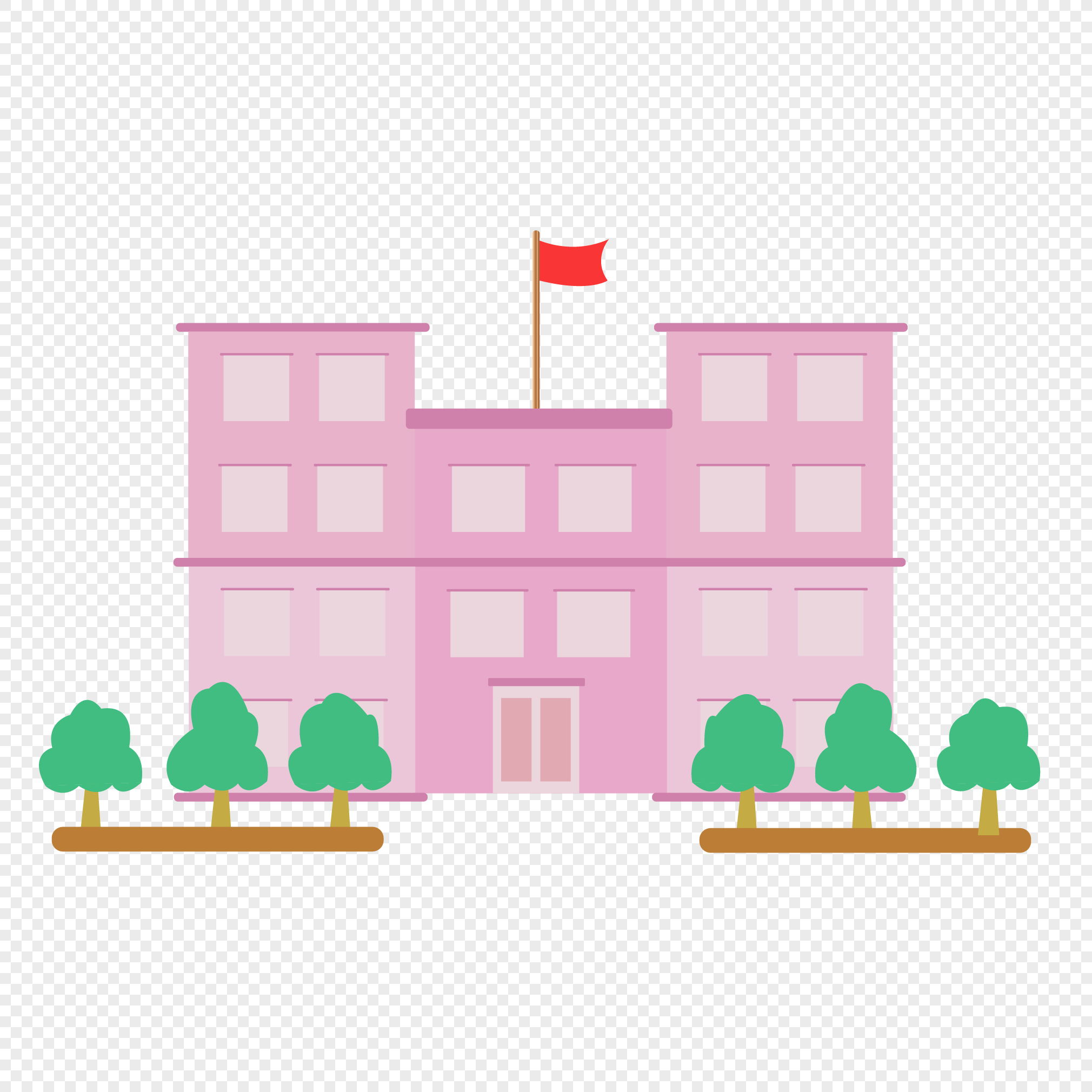 School building vector png image_picture free download 401429750 ...