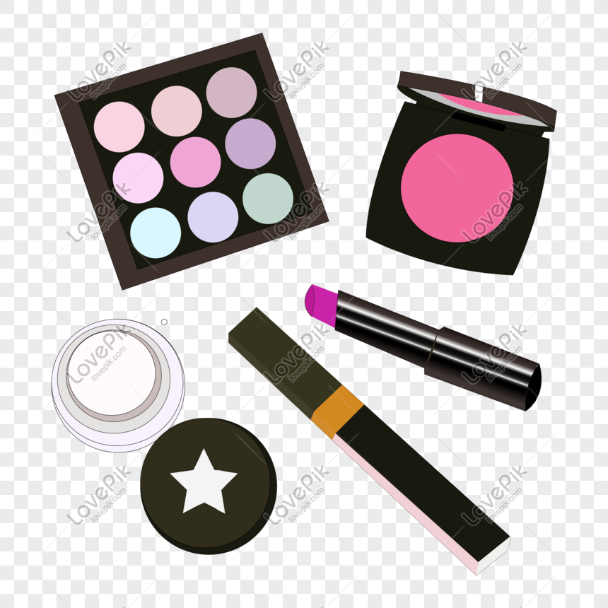 Cartoon Hand Painted Makeup Powder Foundation Eye Shadow Lipstic PNG Free  Download And Clipart Image For Free Download - Lovepik | 401430663