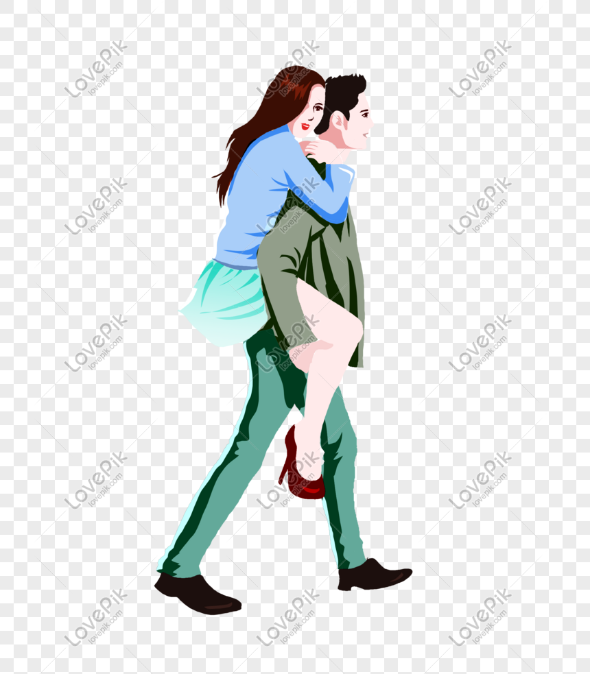 boy carrying girl