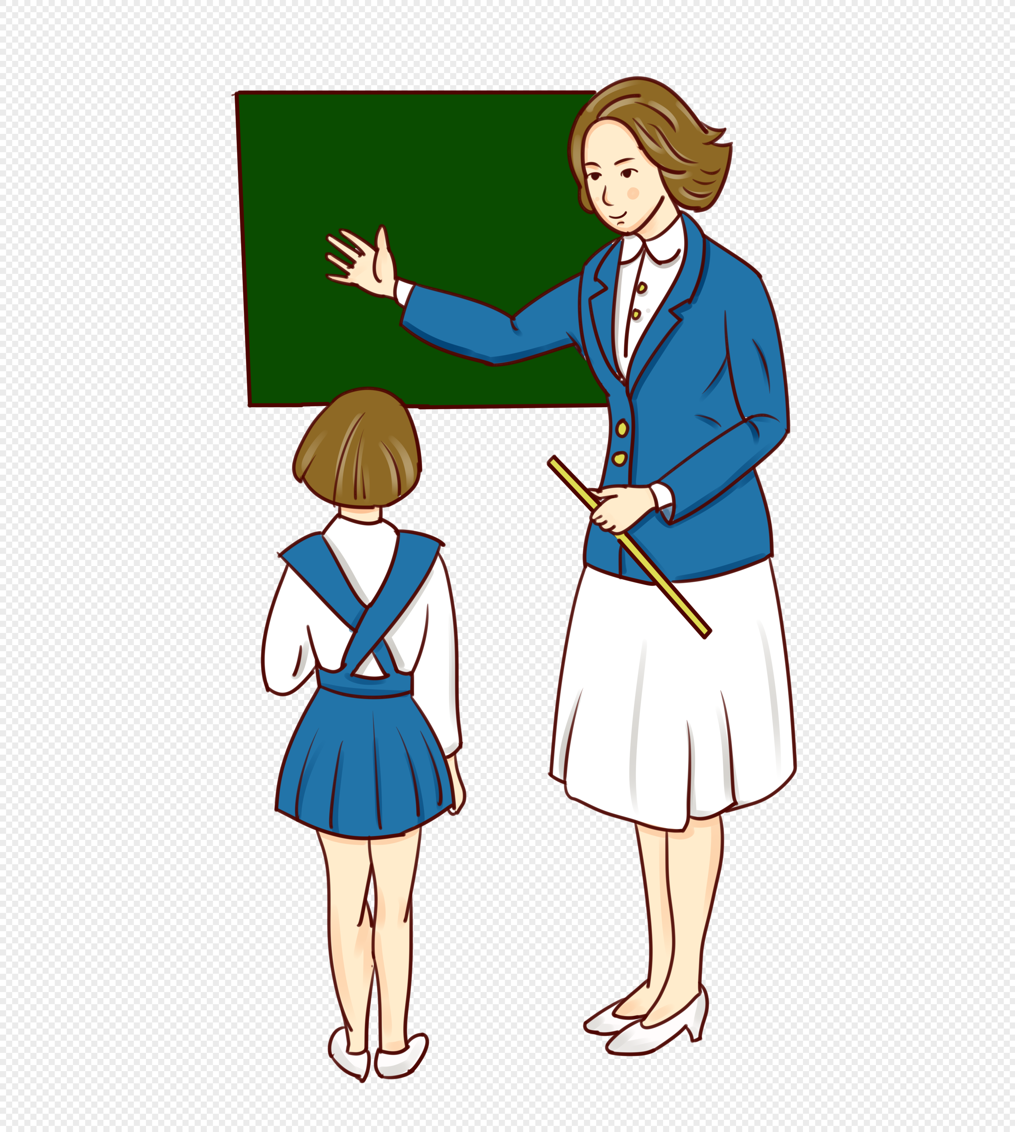 Учитель и ученик рисунок