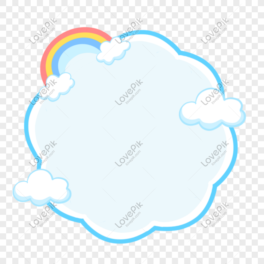 Borde De Nube De Arco Iris Imagenes De Graficos Png Gratis Lovepik