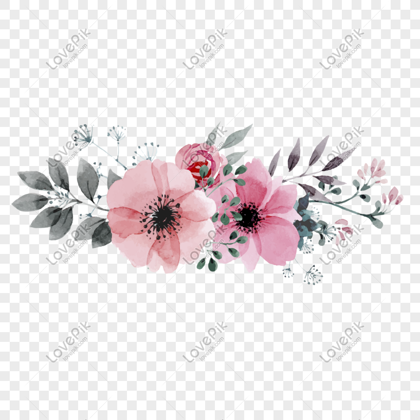 Floral Element Png Image Psd File Free Download Lovepik 401442803