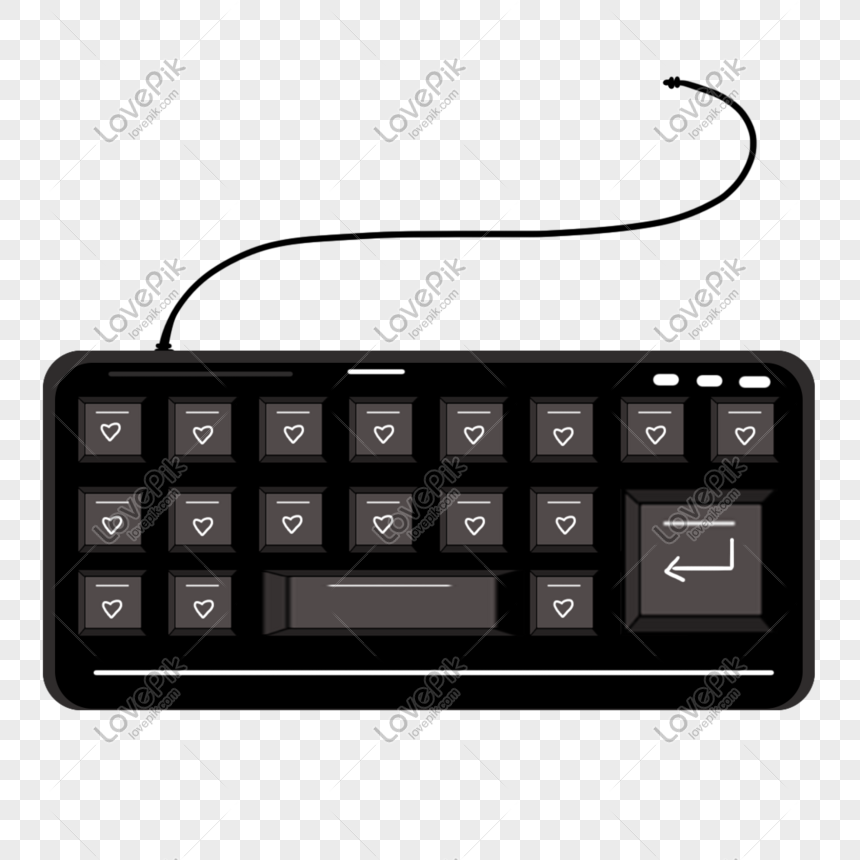 لوحة المفاتيح كرتونية